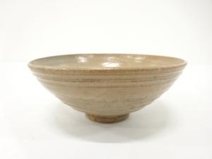 作家物　灰釉　平茶碗(無地箱付)